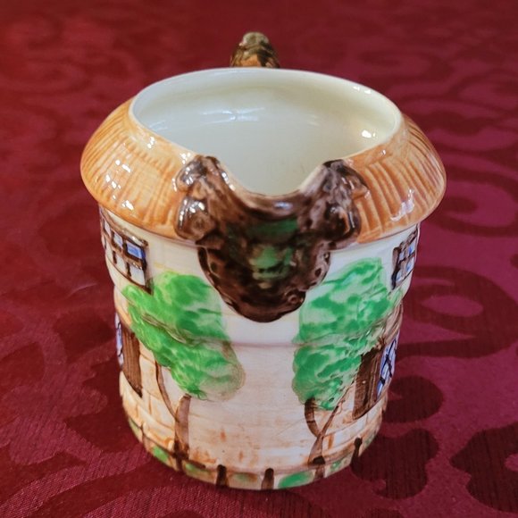 Beswick Ware Pitcher Handpainted Pottery Cottage Pattern 3.5" Tall England - Picture 2 of 6